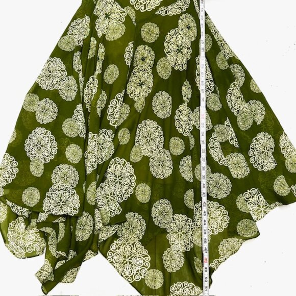RB Collection New York dress , casual or beach wear olive Floral zipper(22) - Picture 6 of 10